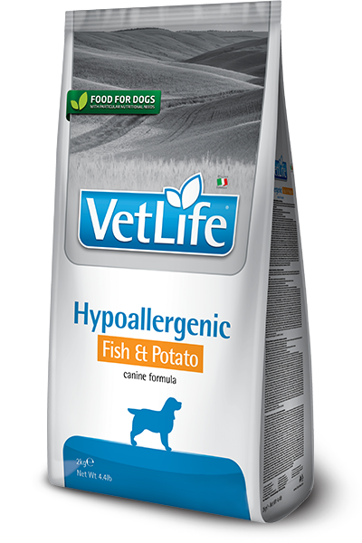 Vet life hypoallergenic Pesce e patate 2kg