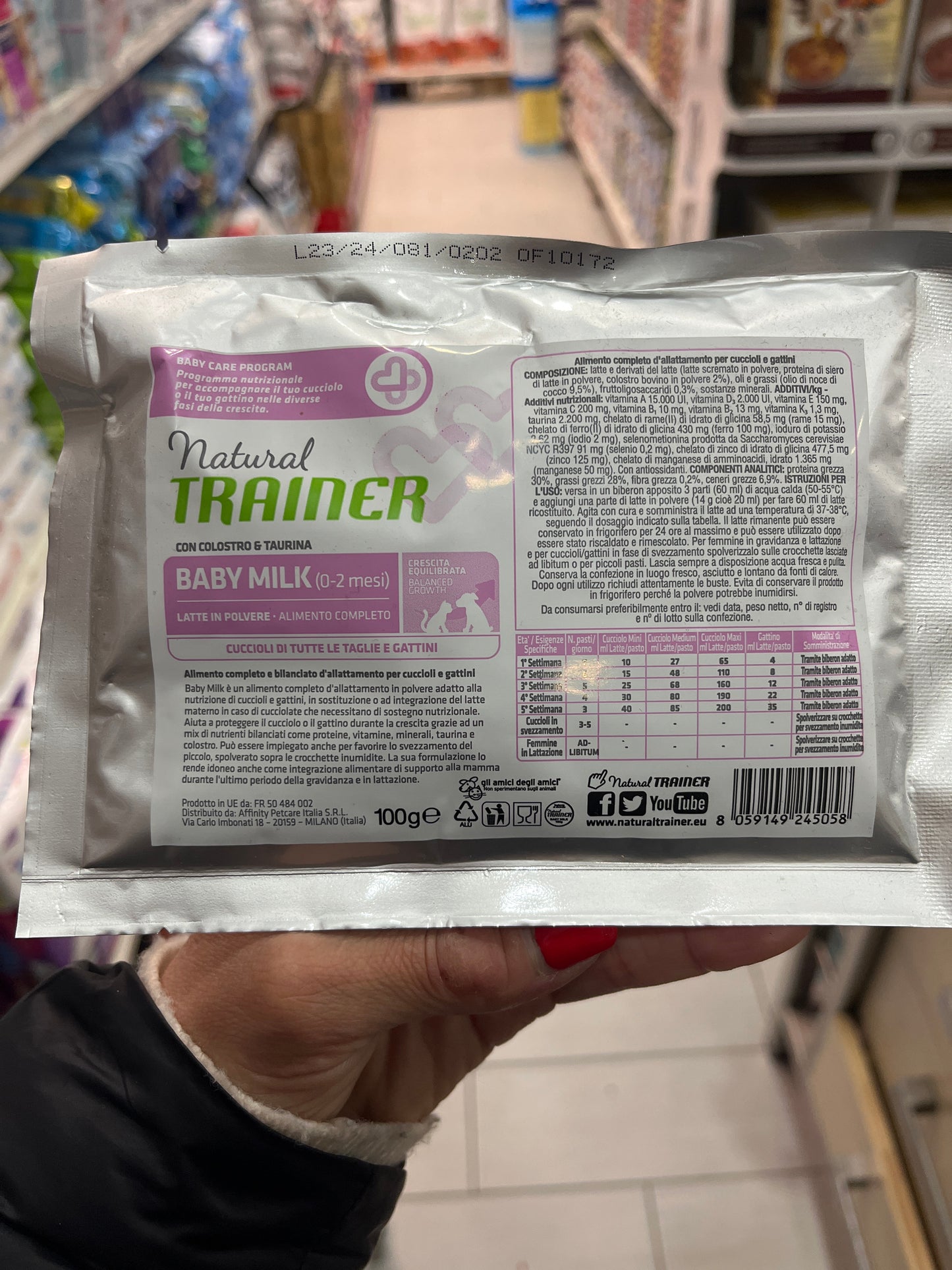 Trainer Baby Milk