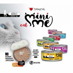 Disugual MiniMe Gatto Umido 85 g – Paté, Mousse e Cubes – Alimento Completo Made in Italy